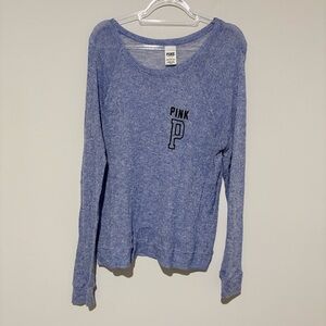 Victoria’s Secret Pink Light Weight Sweater long Sleeve Top light‎ blue large